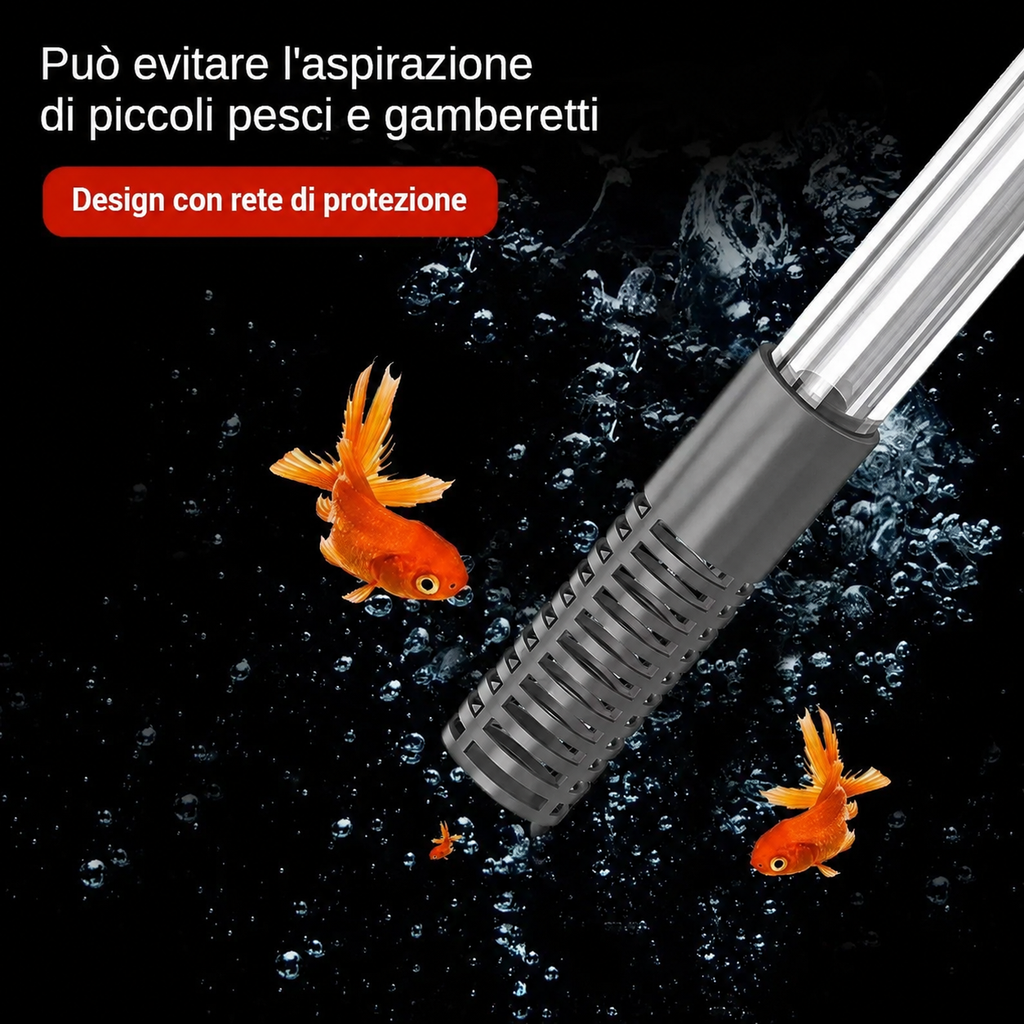 Sifone Aspiratore per Ghiaia e Cambio Acqua Acquario