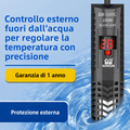 Riscaldatore Sommergibile con Termostato per Acquari - Spina Europea
