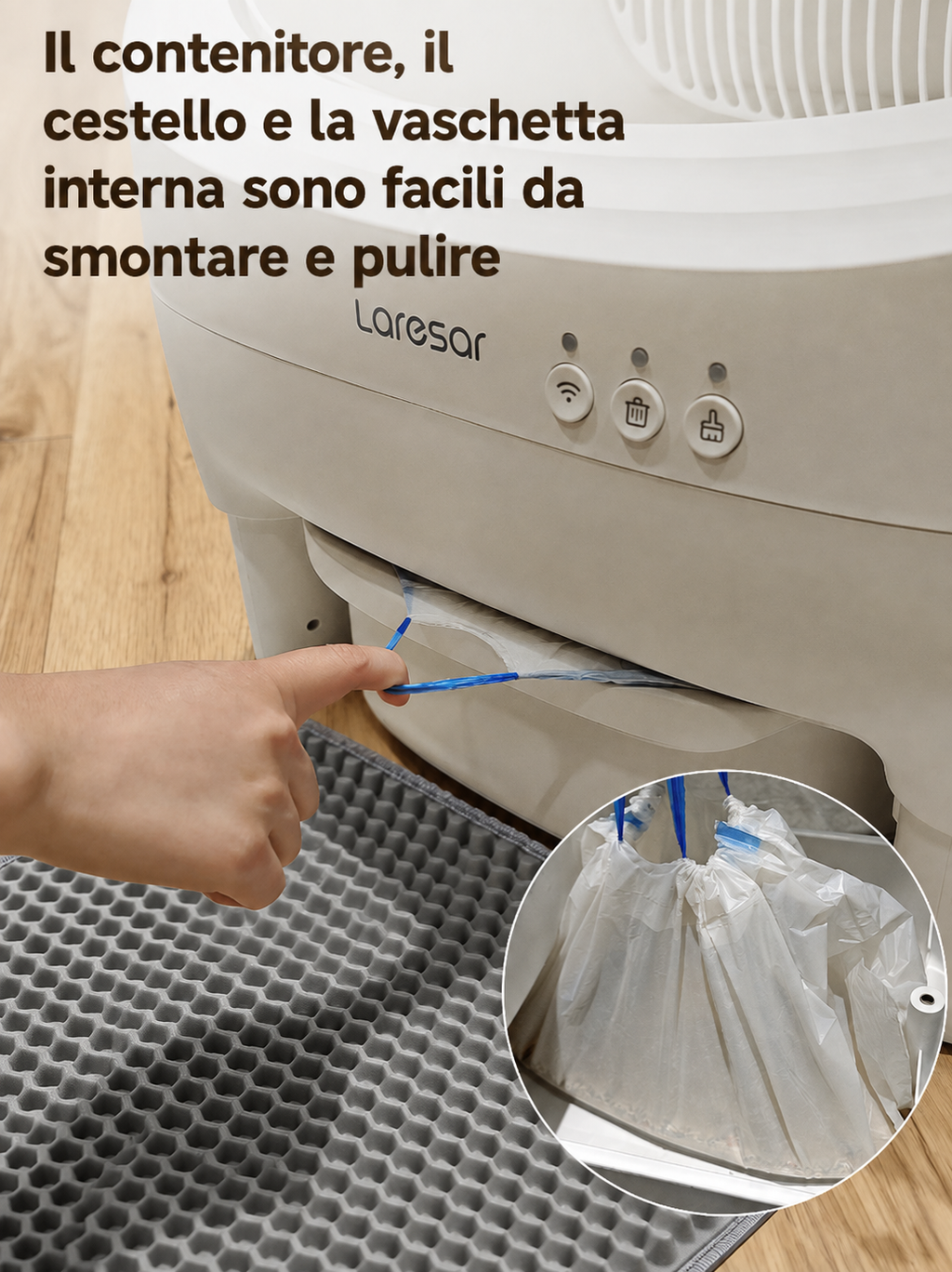 Lettiera Elettrica Autopulente con App e Sensori a Infrarossi
