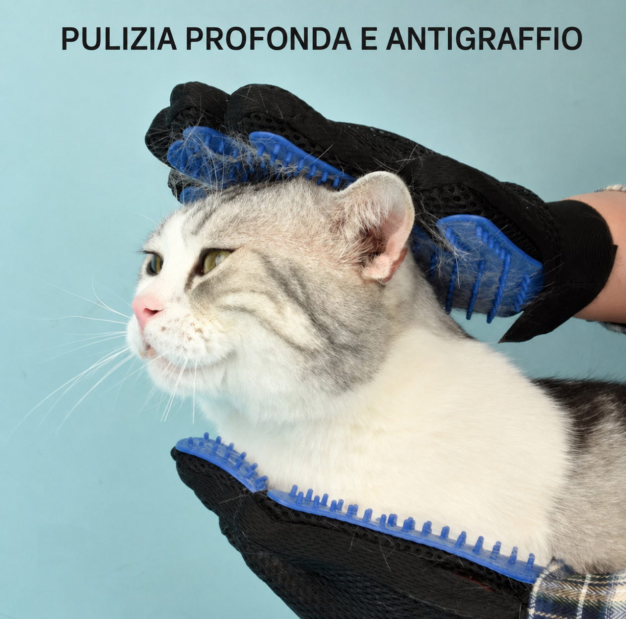 Guanti in Silicone per Toelettatura e Rimozione del Pelo — foto 2