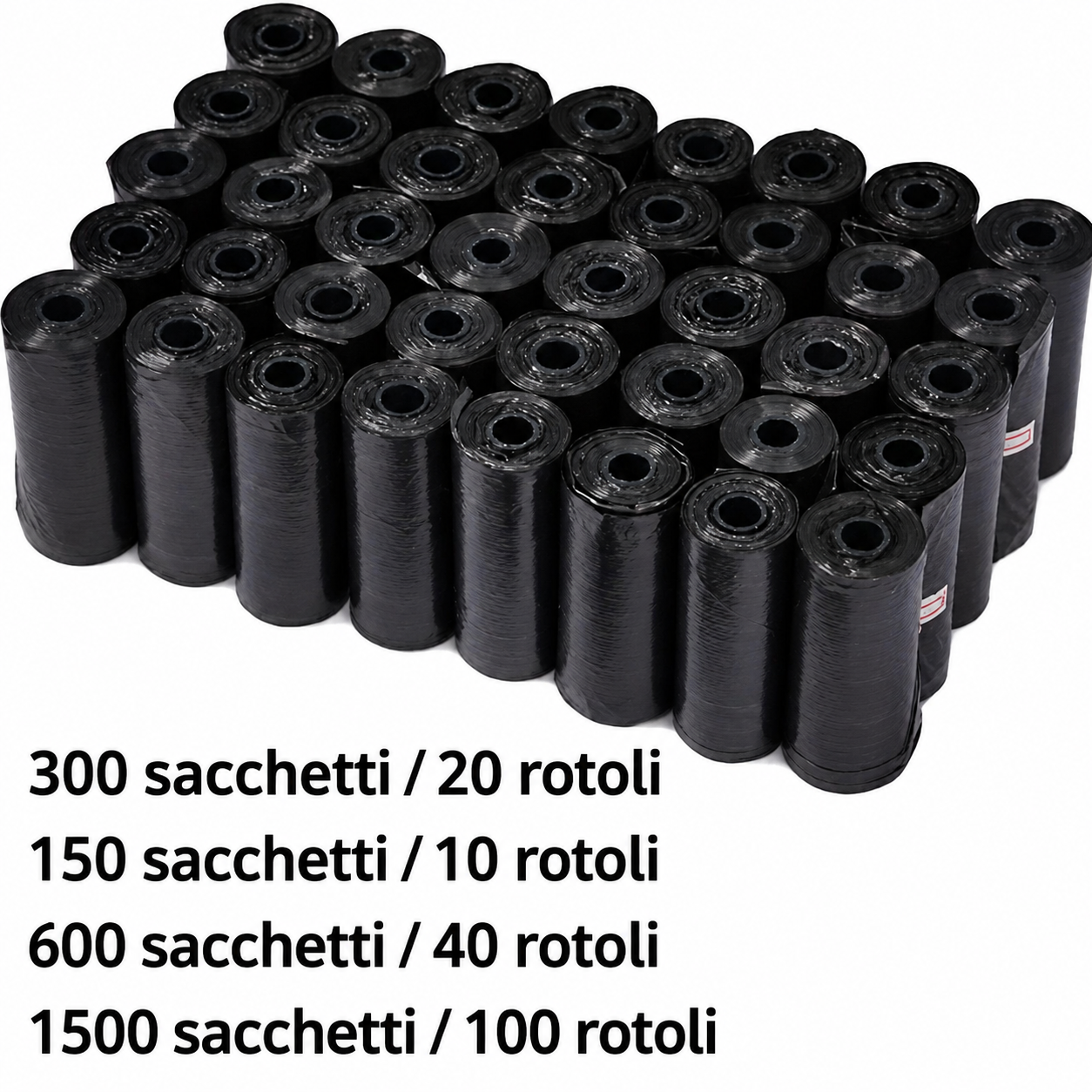 Sacchetti Igienici Impermeabili per Cani in Rotoli
