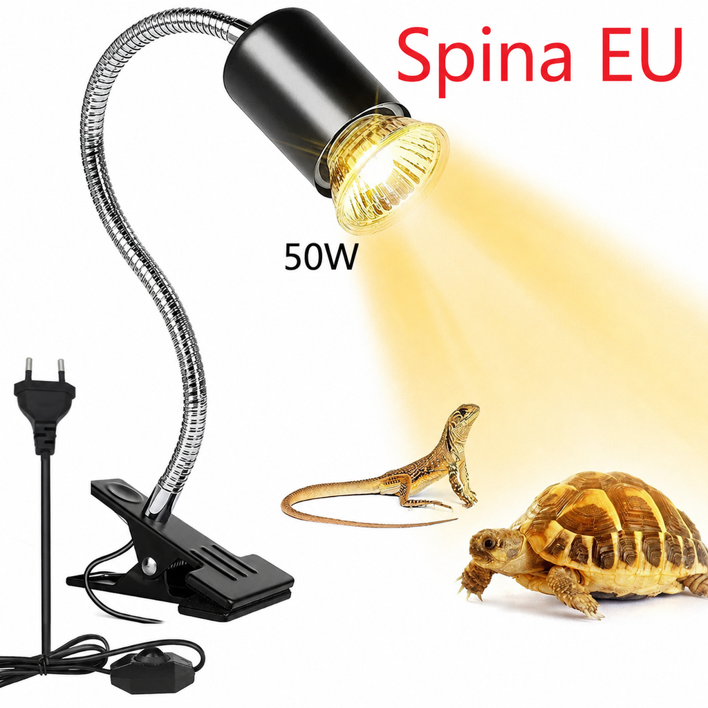 Lampada Riscaldante 50W UVA UVB con Spina Europea