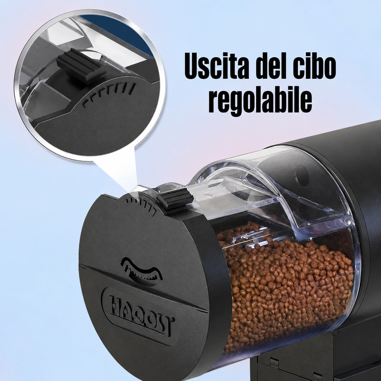 Mangiatoia Automatica Programmabile da 100 ml per Acquari