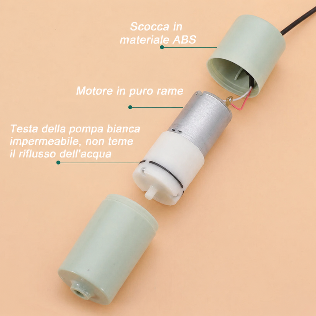 Pompa d'Aria USB Silenziosa per Acquari