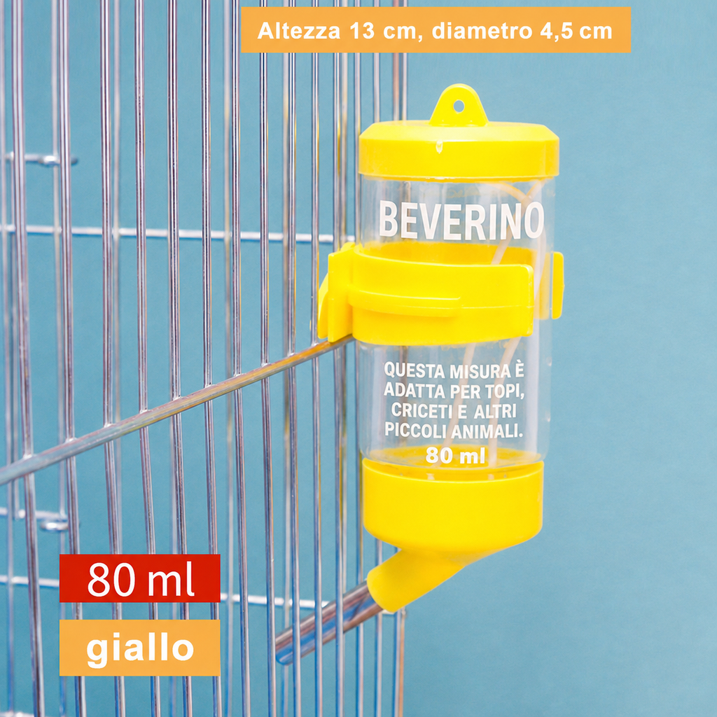 Borraccia Antigoccia con Gancio per Gabbie di Roditori
