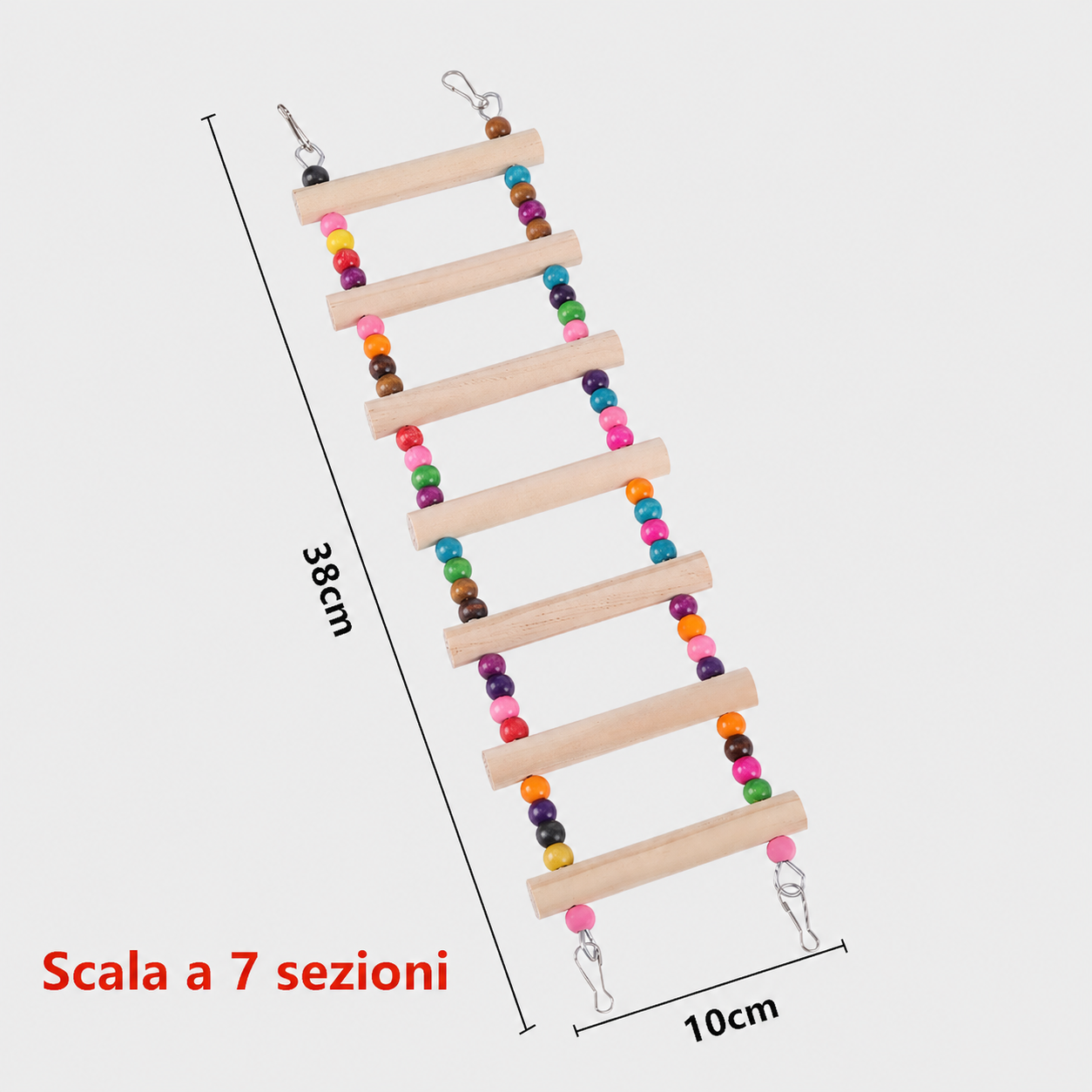 Set di Giochi da Gabbia per Pappagalli di Piccola Taglia