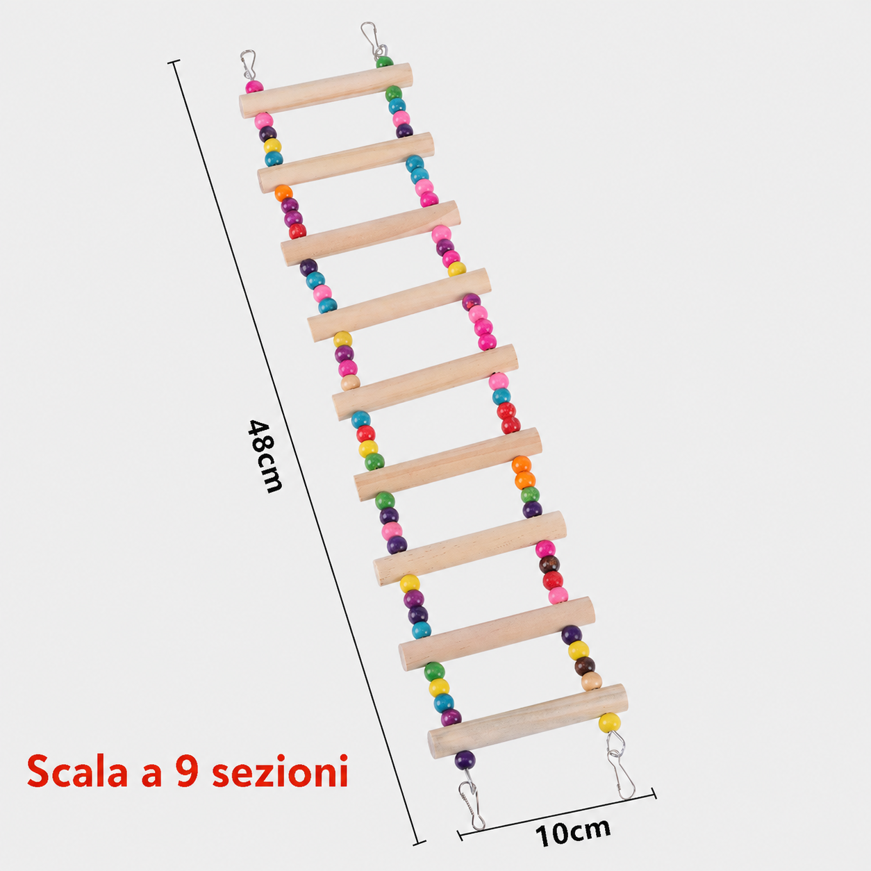 Set di Giochi da Gabbia per Pappagalli di Piccola Taglia