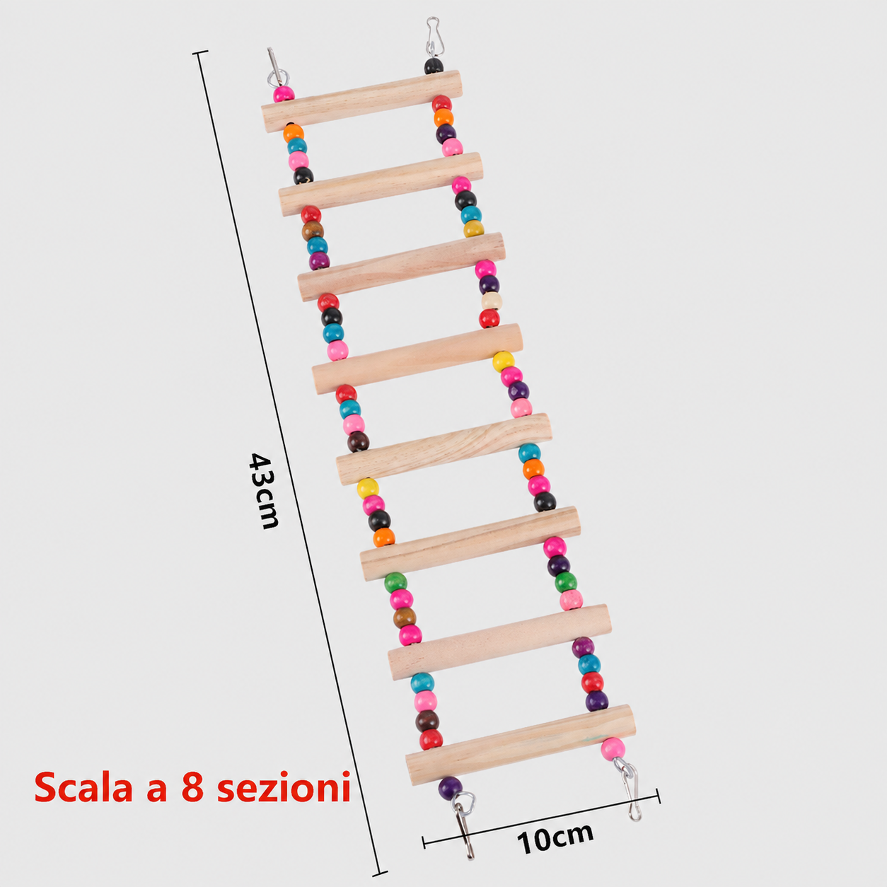 Set di Giochi da Gabbia per Pappagalli di Piccola Taglia