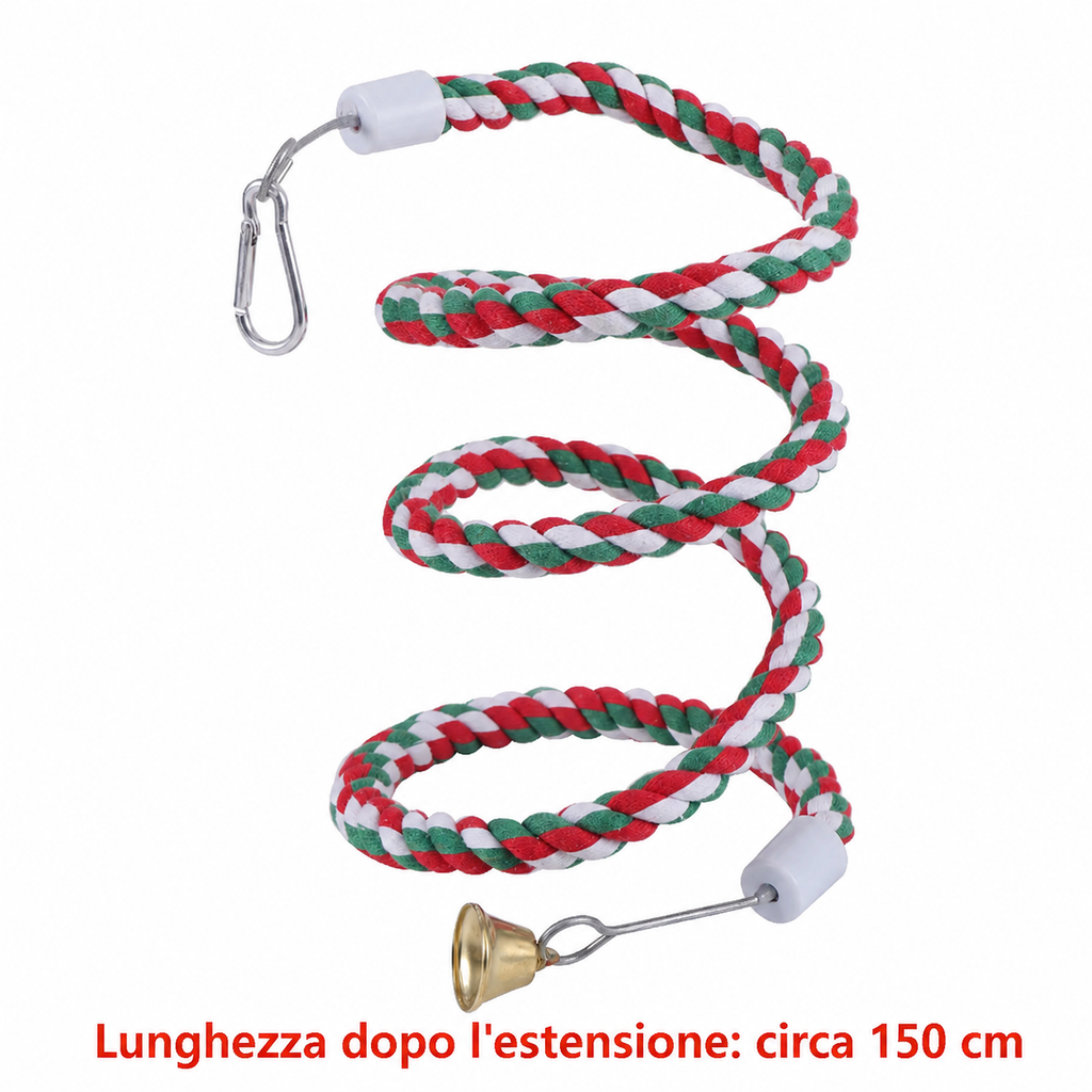 Set di Giochi da Gabbia per Pappagalli di Piccola Taglia