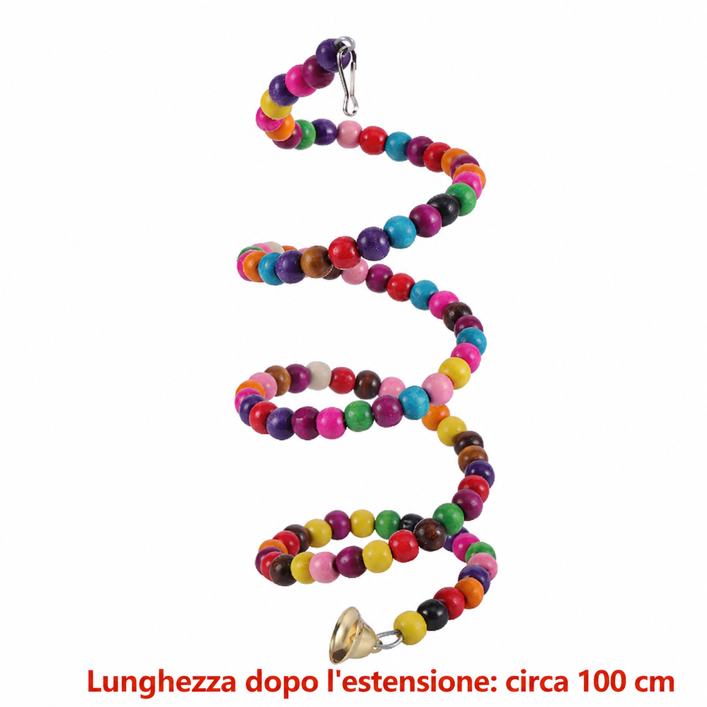 Set di Giochi da Gabbia per Pappagalli di Piccola Taglia