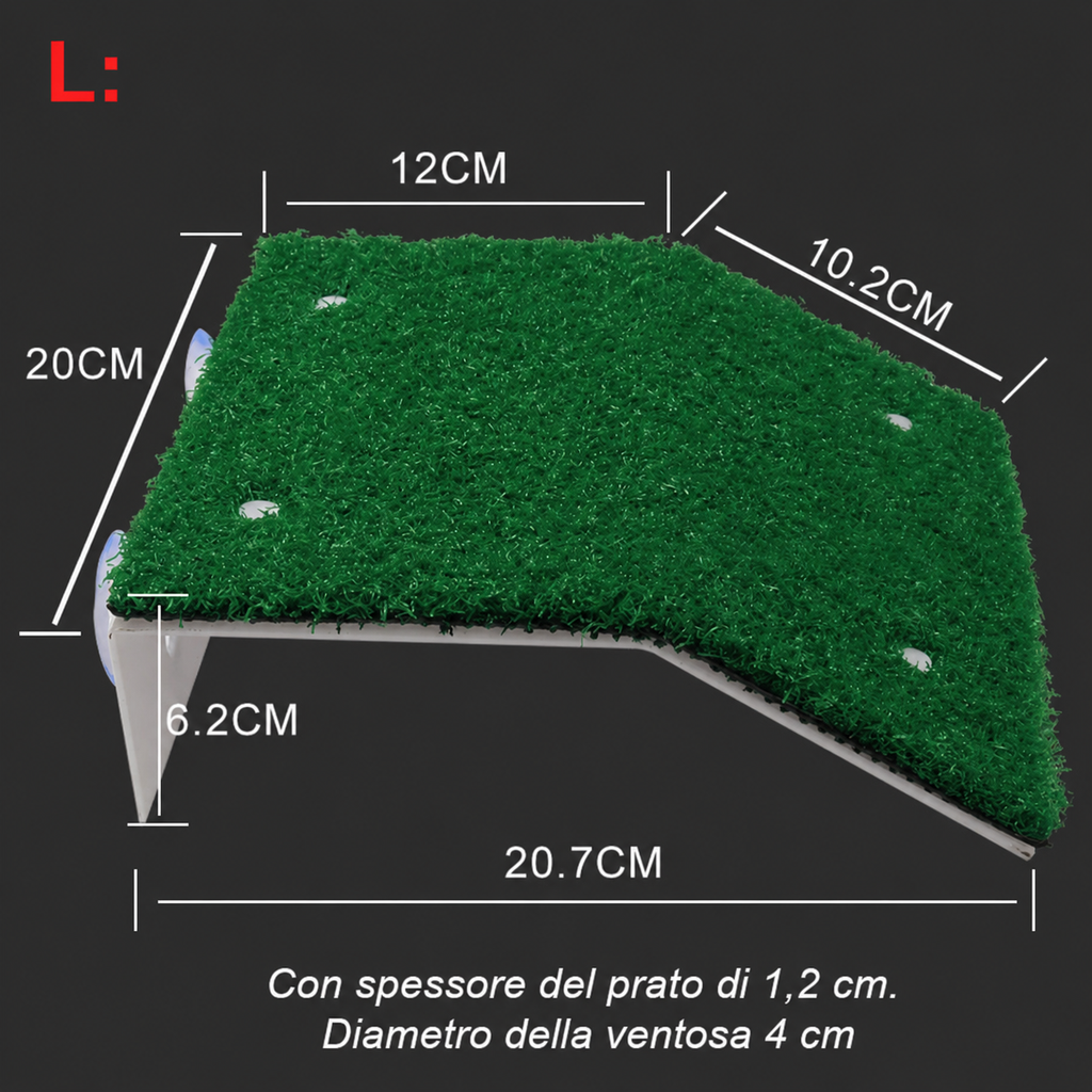 Piattaforma Galleggiante con Rampa per Tartarughe d'Acqua
