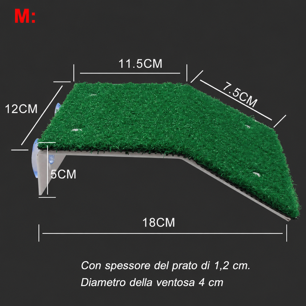 Piattaforma Galleggiante con Rampa per Tartarughe d'Acqua
