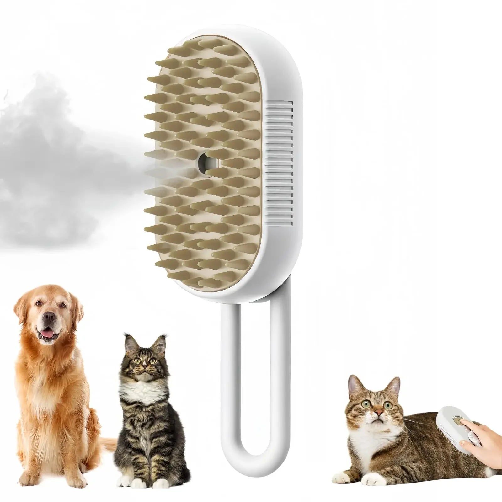 Spazzola Massaggiante 3 in 1 con Vaporizzatore
