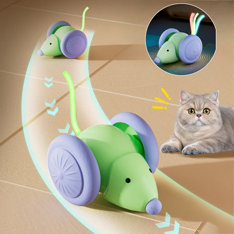 Topolino Elettrico Interattivo Ricaricabile per Gatti