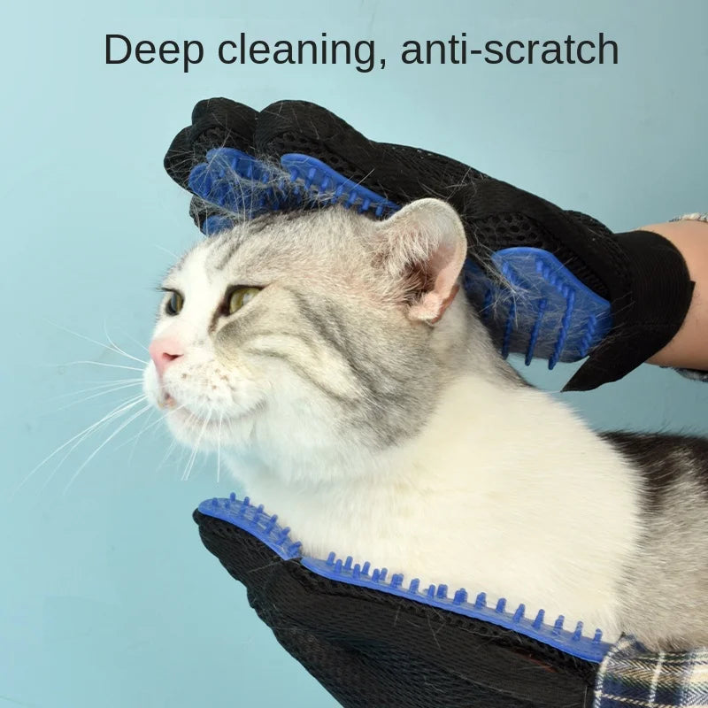 Guanti in Silicone per Toelettatura e Rimozione del Pelo