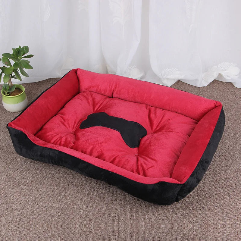 Cuccia Divano Quadrata Imbottita e Lavabile per Cani