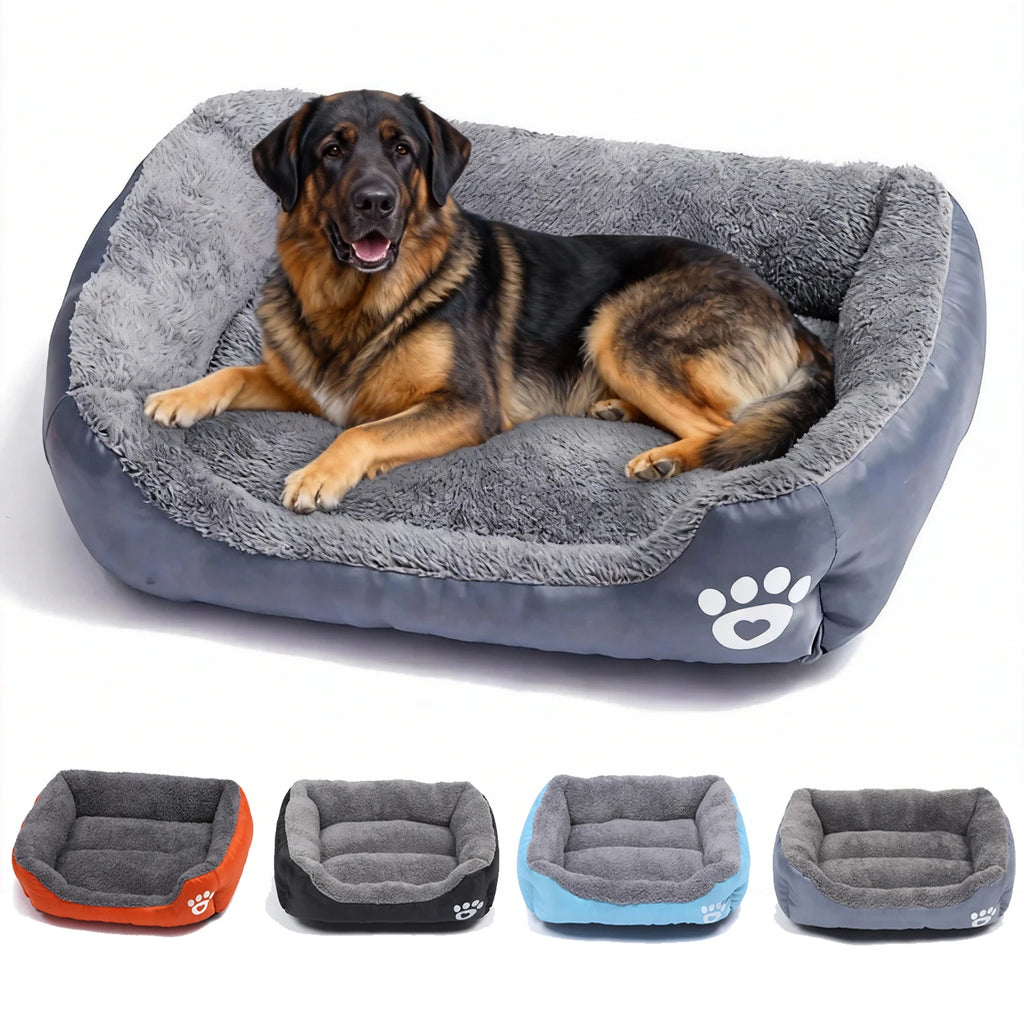 Cuccia Divano Quadrata Imbottita e Lavabile per Cani