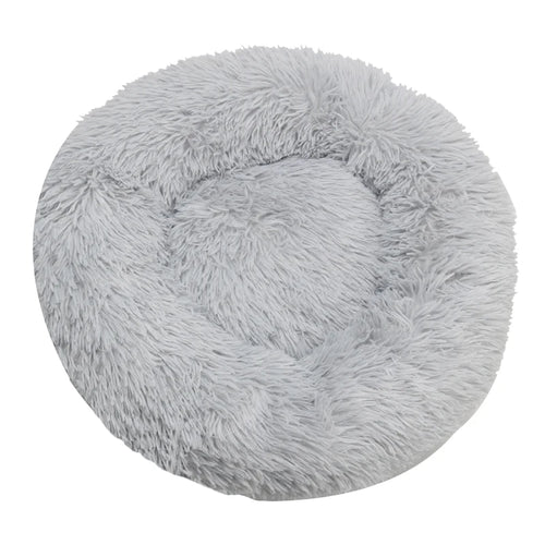 Cuccia Rotonda in Peluche Lavabile per Cani e Gatti