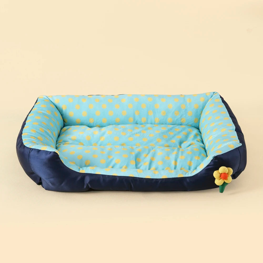 Cuccia Divano Quadrata Imbottita e Lavabile per Cani