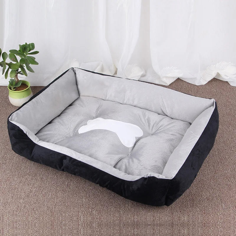 Cuccia Divano Quadrata Imbottita e Lavabile per Cani
