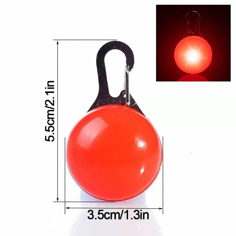 Ciondolo LED Ricaricabile USB per Collare di Cani e Gatti