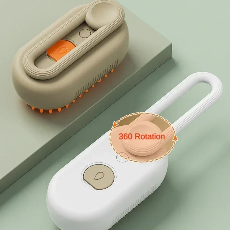 Spazzola Massaggiante 3 in 1 con Vaporizzatore