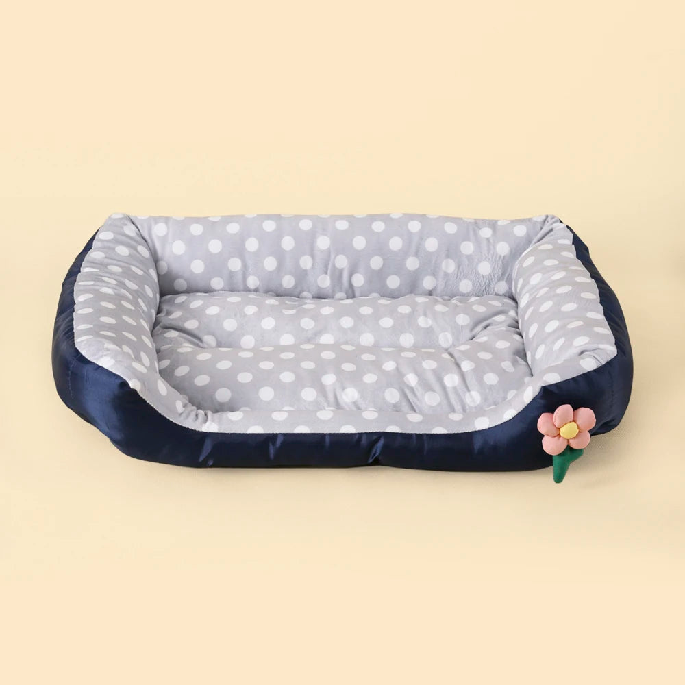 Cuccia Divano Quadrata Imbottita e Lavabile per Cani