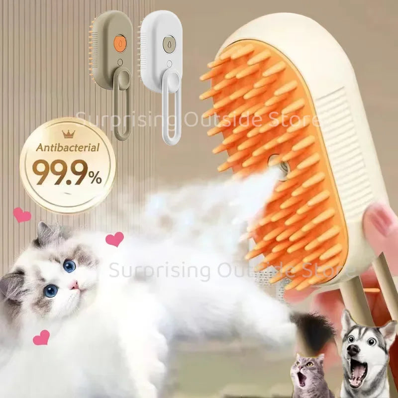 Spazzola Massaggiante 3 in 1 con Vaporizzatore