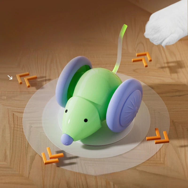 Topolino Elettrico Interattivo Ricaricabile per Gatti