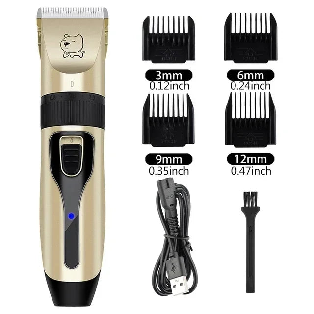 Tosatrice Elettrica Professionale per Cani e Gatti con Pettini