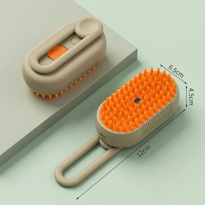 Spazzola Massaggiante 3 in 1 con Vaporizzatore