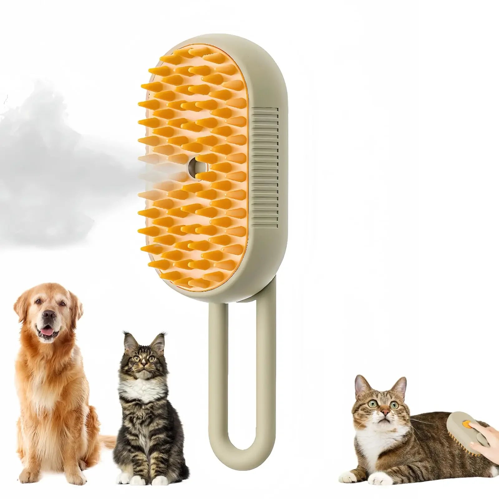 Spazzola Massaggiante 3 in 1 con Vaporizzatore