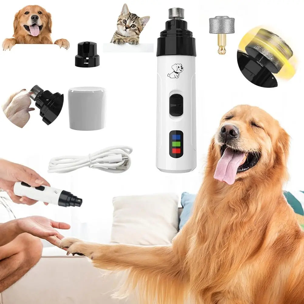Limatrice Elettrica Silenziosa per Unghie di Cani e Gatti