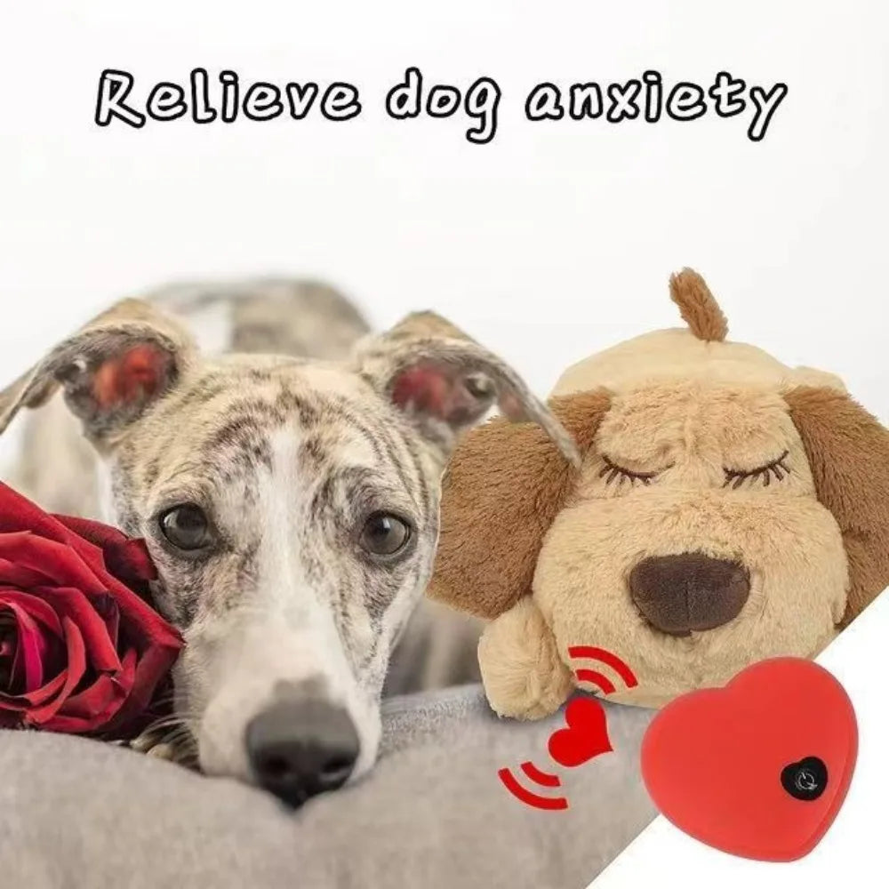 Peluche Antistress con Battito Cardiaco per il Sonno del Cane