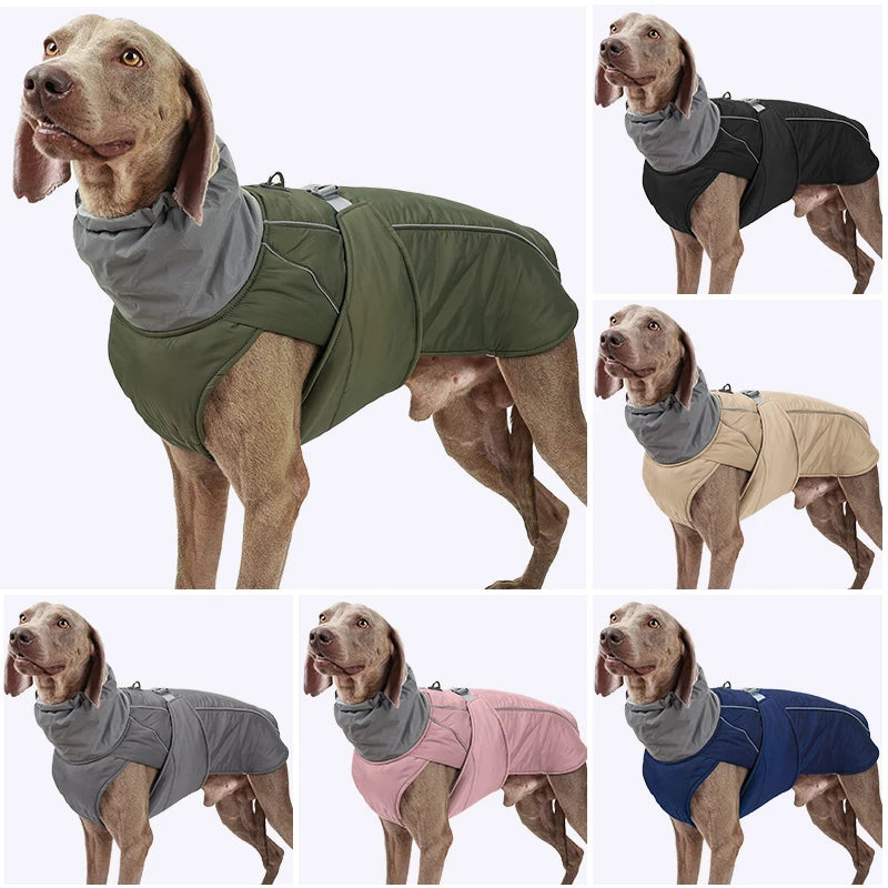 Cappotto Invernale Imbottito e Riflettente per Cani